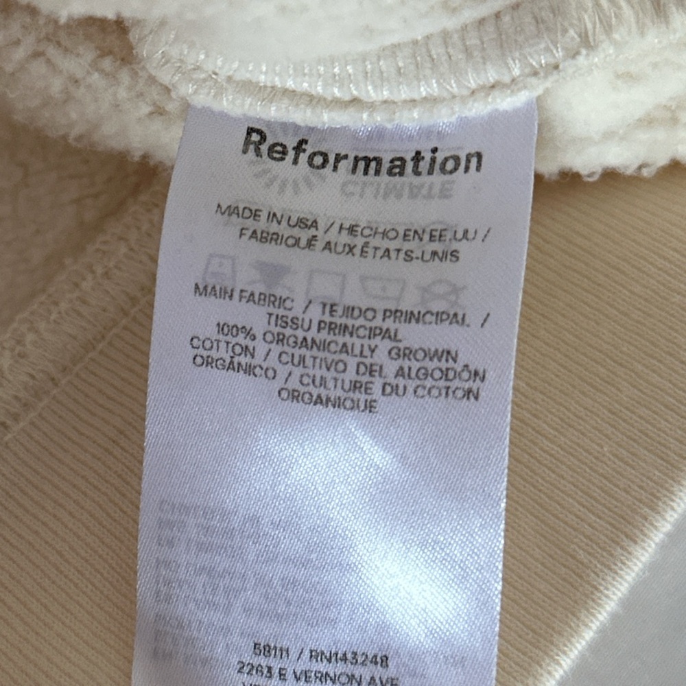 Reformation 100% cotton Zip-Up - Picture 5 of 5